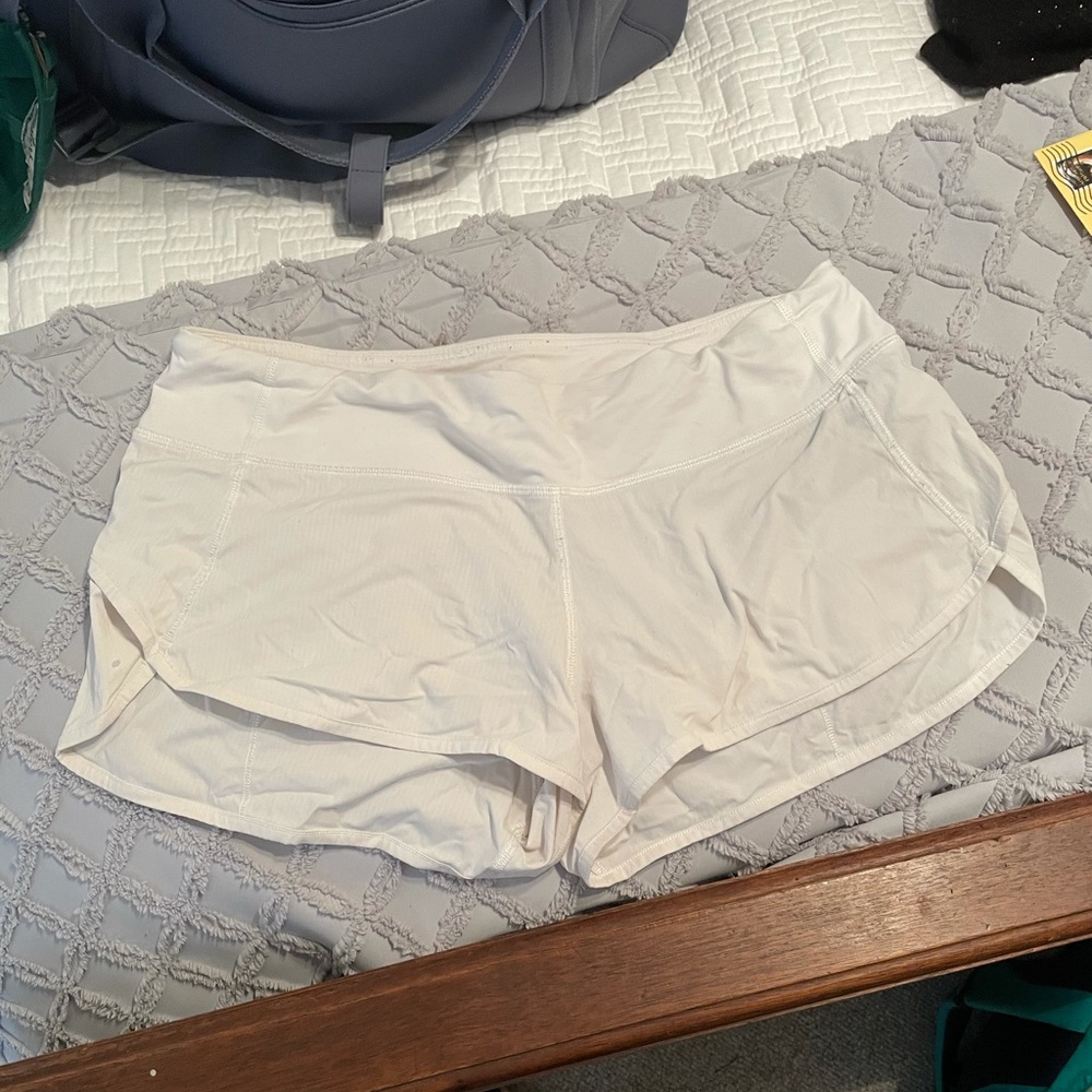 White lulu shorts